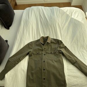 All Saints Khaki Green Shirt Jacket